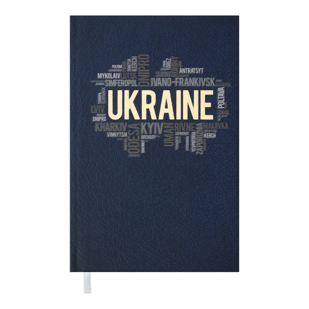 Тижневик Buromax недатований UKRAINE, A6, темно-синій, 288 сторінок (BM.2609-03) - зображення 1