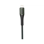 Дата кабель USB 2.0 AM to Lightning 1.0m 3A braided dark green SkyDolphin (USB-000580) - зменшене зображення 2