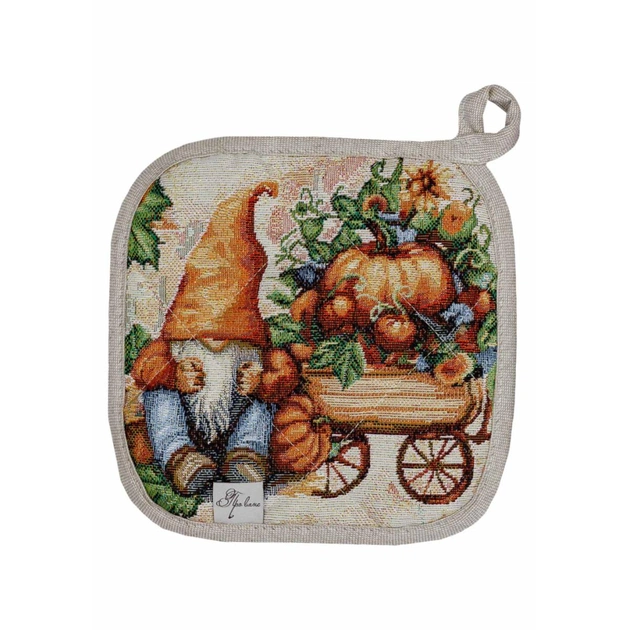 Кухонна прихватка Прованс гобеленова Гарбузові гноми 20х20 (036346) - picture 1