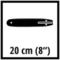 Шина для ланцюгової пили Einhell 20см, 1.1мм (4500194) - зменшене зображення 2