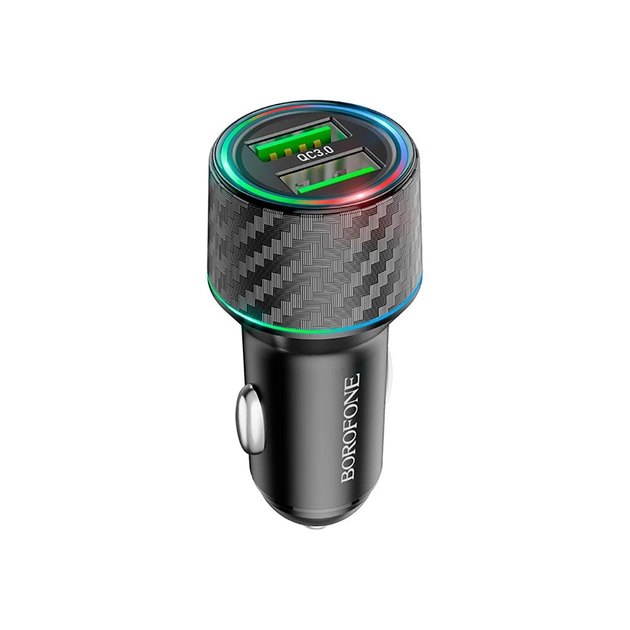 Зарядний пристрій BOROFONE BZ21A 2 x USB Black (BZ21AB) - изображение 1