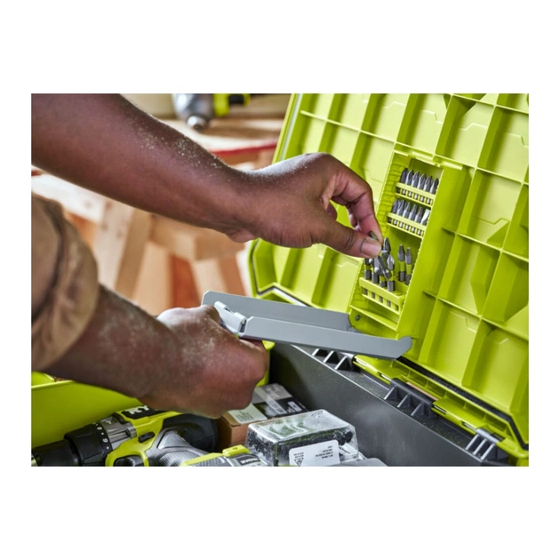 Ящик для інструментів Ryobi модульний Link RSL201, на коліщатках, телескопічне руків'я, 39х57х49.5см, пластик (5132006074) - picture 7