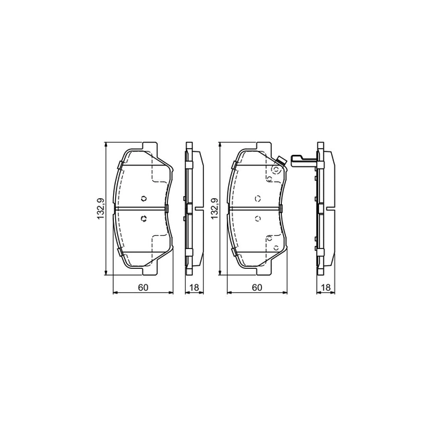 Тормозные колодки Bosch 0 986 494 691 - изображение 3