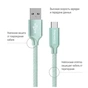 Дата кабель USB 2.0 AM to USB-C 2.0m mint ColorWay (CW-CBUC008-MT) - зменшене зображення 2