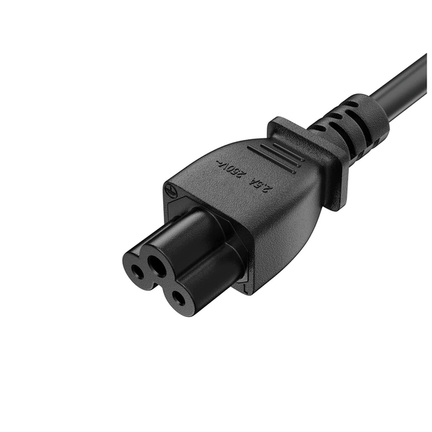 Кабель живлення C5 1.0m black ColorWay (CW-CBP084-BK) - picture 3