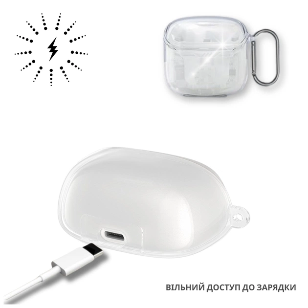 Чохол для навушників BeCover для JBL Tune Flex 2 Transparent (714829) - picture 4