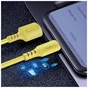 Дата кабель USB 2.0 AM to Lightning 1.0m soft silicone yellow ColorWay (CW-CBUL043-Y) - зменшене зображення 6