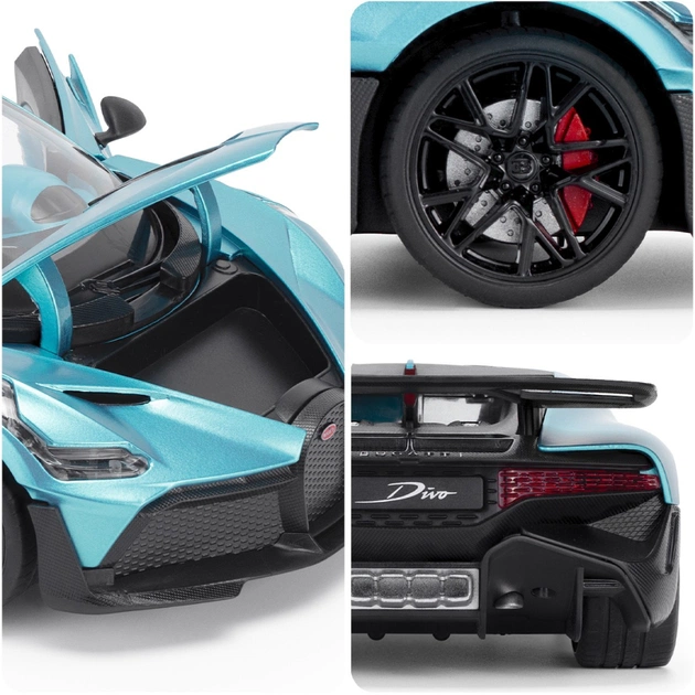 Машина TechnoDrive Bugatti Divo синій 1:18 (250939BDBL) - picture 9