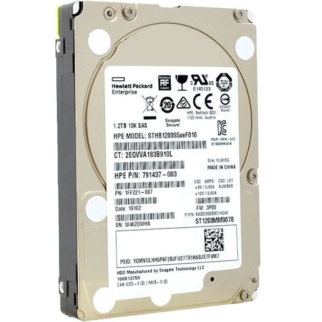 Накопичувач HDD 2.5" SAS 1.2TB HP Enterprise 791437-003 10000rpm 128MB (STHB1200S5xeF010) - зображення 1