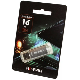 USB флеш накопичувач Hi-Rali 16GB Rocket Series Silver USB 2.0 (HI-16GBVCSL) зображення 1
