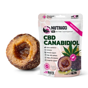 Ласощі для собак LK Baits Pet Nutrigo CBD Mini для дрібних порід з конопляною олією (Ø 15 мм) 75 г (7777031) picture 1