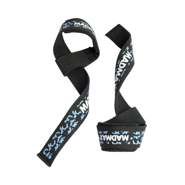 Кистьові лямки MadMax Camo Power Wrist Straps Camo/Light Blue (MFA-275-BLU-U) - зображення 1