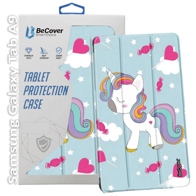 Чохол до планшета BeCover Smart Case Samsung Tab A9 SM-X115 8.7" Unicorn (709921) - зображення 1