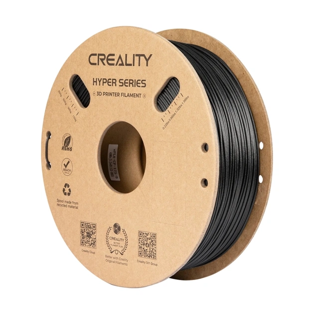 Пластик для 3D-принтера Creality PLA-CF 1кг, 1.75мм, black (3301060015) - зображення 1