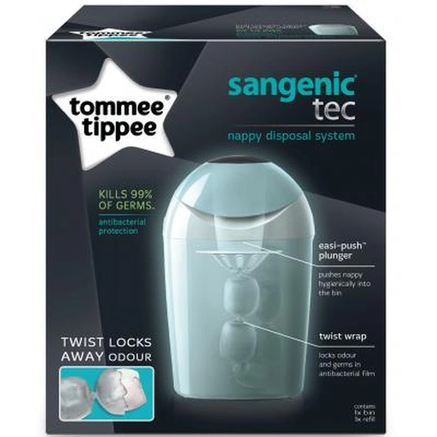 Накопичувач підгузників Tommee Tippee Sangenic Tec бірюзовий (30007) - зображення 3