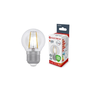 Лампочка Electrum D45 4W GL LB- 4F Е27 4000K (A-LB-1386) зображення 1