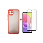 Чохол до мобільного телефона Dengos Kit for Samsung Galaxy A03 case + glass (Red) (DG-KM-23) - зменшене зображення 1