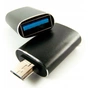 Перехідник OTG USB 2.0 AF to Micro 5P black Dengos (ADP-017) - зменшене зображення 2