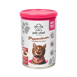 Вологий корм для кішок Pet Chef З яловичиною 415 г (4820255193588) зображення 1