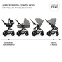 Коляска Kinderkraft 3 в 1 Moov 2 Air Light Gray (KSMOOV02LGR3000) (5902533925940) - зменшене зображення 2