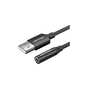 Звукова плата VENTION USB AM to 3.5mm F 0.25m (4pin) 96kHz/24bit DSP noise reduction (CVEBC) - зменшене зображення 1
