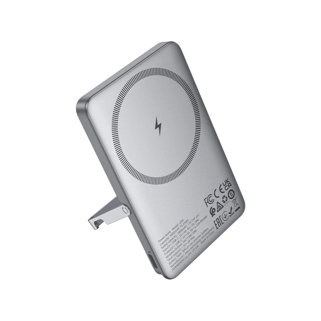 Батарея універсальна HOCO 5000mAh Sunlight PD/20W Magnetic Metal Grey (Q36 / 714986) - зображення 4
