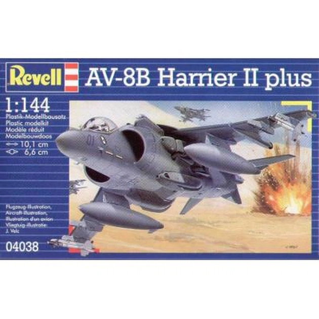 Збірна модель Revell Авіаносний літак AV-8B Harrier II plus 1:144 (4038) - изображение 1
