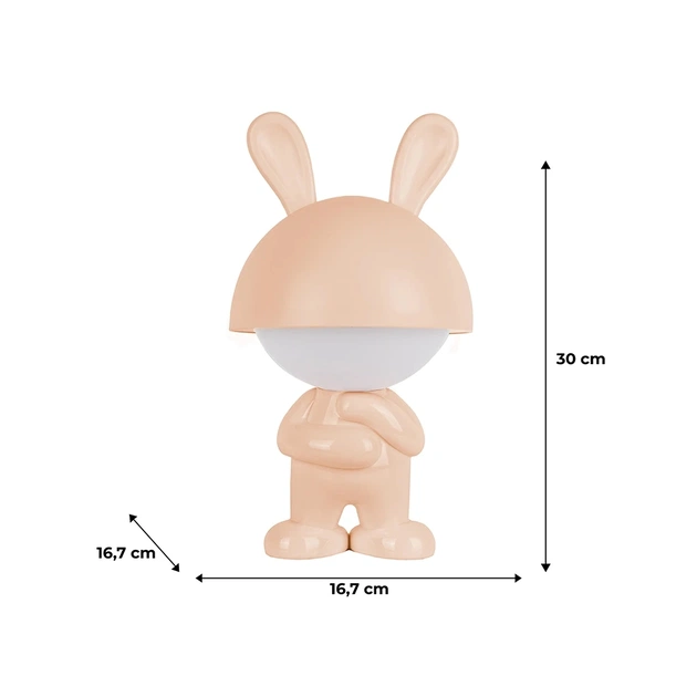 Нічник Kite Світильник LED з акумулятором Dreamy Bunny, персиковий (K25-315-1-4) - picture 6