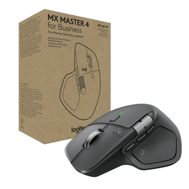 Мишка Logitech MX Master 4 for Business Wireless/Bluetooth Graphite (910-007617) - зображення 1