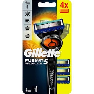 Бритва Gillette Fusion5 ProGlide Flexball з 4 змінними картриджами (7702018556298) зображення 1