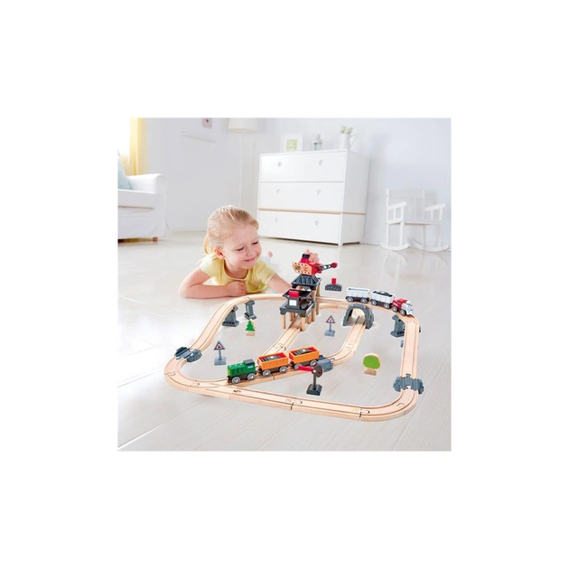 Залізниця Hape Гірський навантажувач 64 елемента (E3756) - picture 6