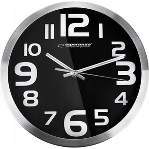 Настінний годинник Esperanza Wall Clock Zurich Black 25 см (EHC013K) зображення 1