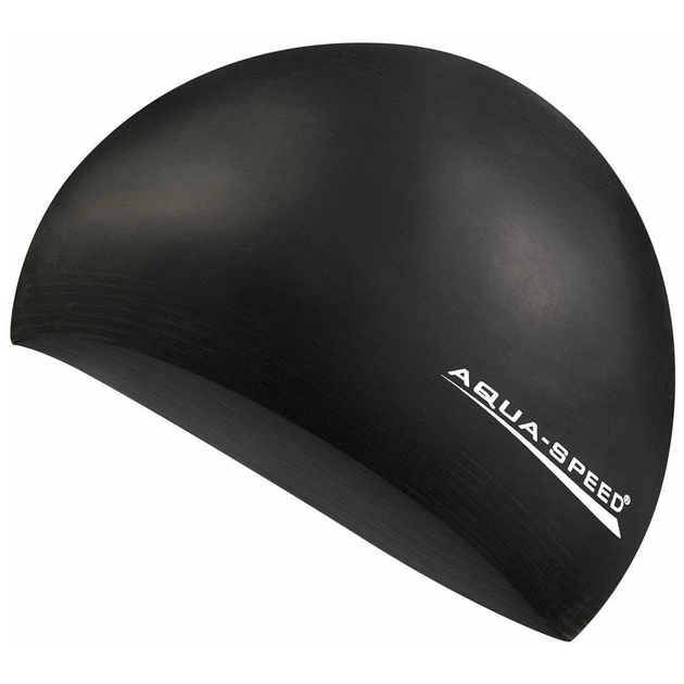 Шапка для плавання Aqua Speed Soft Latex 122-07 5729 чорний Уні OSFM (5908217657299) - зображення 1