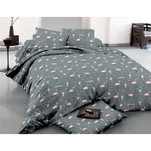 Постільна білизна MirSon Сатин 22-1289 Flamingo King Size (2200003603354) зображення 1