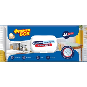 Серветки для прибирання Фрекен БОК Універсальні з клапаном 48 шт. (4823071618716) зображення 1