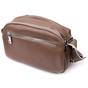Сумка Vintage З двома відділеннями з натуральної шкіри Коричнева (22596) - зменшене зображення 2