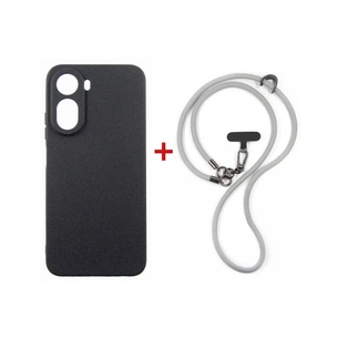 Чохол до мобільного телефона Dengos Case + Cross-body Strap Xiaomi Redmi A7 Pro Black+Grey (DG-KM-CCRB-51) зображення 1