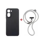 Чохол до мобільного телефона Dengos Case + Cross-body Strap Xiaomi Redmi A7 Pro Black+Grey (DG-KM-CCRB-51) - зменшене зображення 1