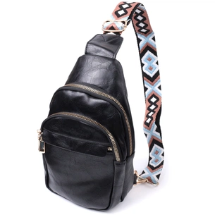 Сумка Vintage З гладкої екошкіри Чорна (22770) зображення 1