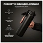 Пляшка для води ION8 OneTouch Vacuum Insulated 920 мл Black (I8TS1000BLK) - зменшене зображення 3