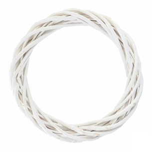 Різдвяний вінок YES! Fun ротанговий білий, 15 см (974262) picture 1