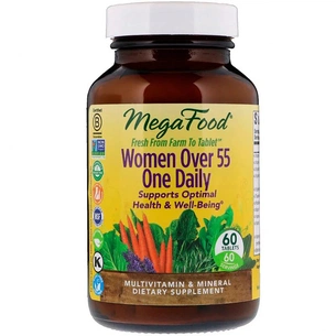 Мультивітамін MegaFood Мультивітаміни для жінок 55+, Women Over 55 One Daily, 60 та (MGF-10352) зображення 1