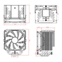 Кулер до процесора ID-Cooling SE-226-XT Black - зменшене зображення 7