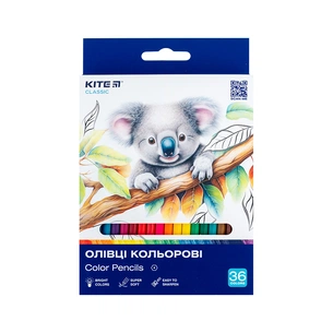 Олівці кольорові Kite Classic 36 кольорів (K-057) зображення 1