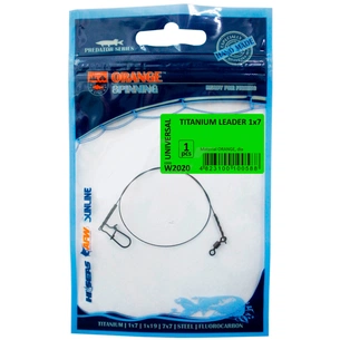 Повідець Ukrspin Orange Spinning титан 1x7 12см 3кг(6lb)/0.24мм (1590.02.74) изображение 1