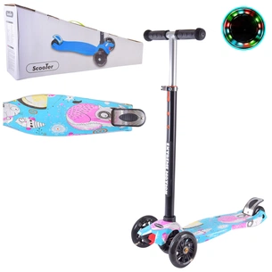 Самокат A-Toys PU, LED блакитний (SC22071) зображення 1