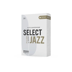 Тростина для саксофона D'Addario Organic Select Jazz - Alto Sax Filed 3S - 10 Pack (ORSF10ASX3S) изображение 1