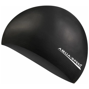 Шапка для плавання Aqua Speed Soft Latex 122-07 5729 чорний Уні OSFM (5908217657299) зображення 1