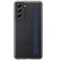 Чохол до мобільного телефона Samsung Clear Strap Cover Galaxy S21 FE (G990) Dark Gray (EF-XG990CBEGRU) - зменшене зображення 1