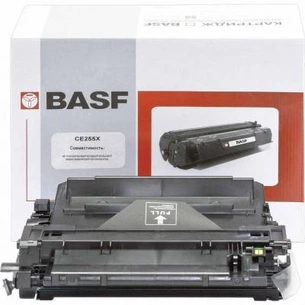 Картридж BASF для HP LJ P3015 аналог CE255X Black (KT-CE255X) зображення 1